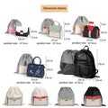 Shoe Bags Non-Woven Drawstring Shoes Organizers Set Of 5