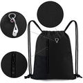420 D Drawstring Backpack Water Bottle Mesh Pockets