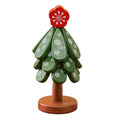 Wooden Christmas Tree-Shaped Cup Coaster For Christmas Gift