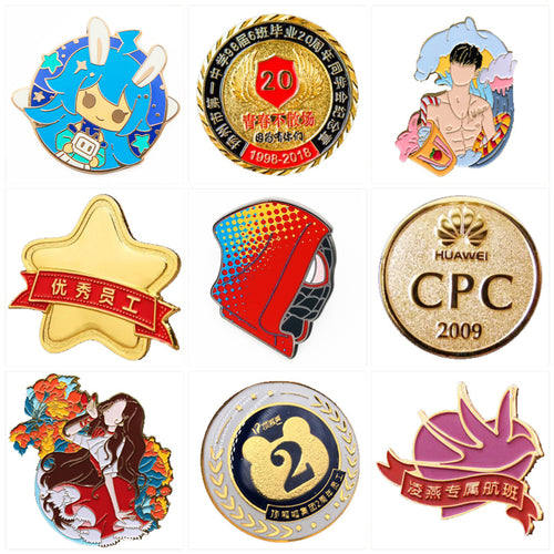 1" Custom Zinc Alloy Badge