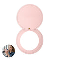 Pu Leather Rotating Round Portable Dressing Mirror