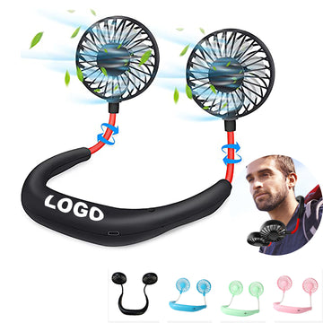 Portable Neck Fan 1200 mAh Rechargeable USB Hands-Free