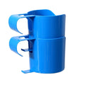 Portable Blue Plastic Poolside Cup Holder