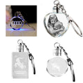Led Light Crystal Keychain