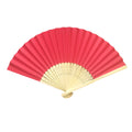 8.2" Folding Advertising Paper Bamboo Fan