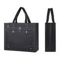 Black Novelty Laminated Non-Woven Shopping Tote