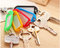 Plastic Key Tag With Label Window