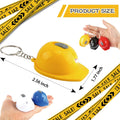 Mini Construction Helmet Flashlight Keychain Bottle Opener