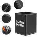 Pu Leather Desktop Stationery Storage Box