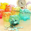 Clear Plastic Coin Bank