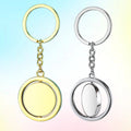 Full Color Custom Rotatable Round Keychain Stress Reliever