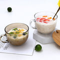 Overnight Oats Container Breakfast Glass Cup With Wooden Lid