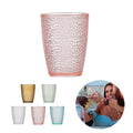 Stackable Hammered Plastic Acrylic Cup