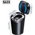 Smell Proof Led Car Ashtray With Lid