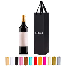 Single Wine Gift Bag Paper Tote Bag