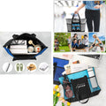 Oxford Cloth Tote Bag With Pocket Zipper
