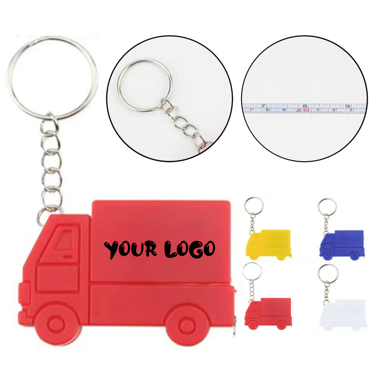 1m/3ft Mini Truck Shape Tape Measure Keychain