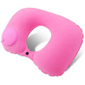 Portable U-Shaped Push Inflatable Neck Pillows Travel