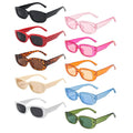 Rectangle Narrow Square Frame Sunglasses
