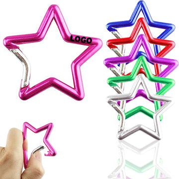 3 2/3'' Star-Shaped Carabiner Key Chain
