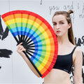 Large Folding Hand Rave Fan