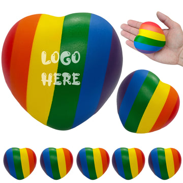 Rainbow Heart Shape Stress Ball