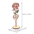 Wooden Rose Sign Desktop Decor Festival Gift