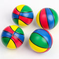 Custom 2.5 Inch Soft PU Foam Rainbow Basketball Stress Ball