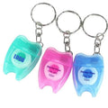 Tooth Shape Dental Floss Keychain