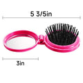 Folding Round Comb With Mirror