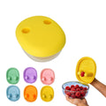 Hands-Free Snack Container With Finger Lid