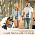 RFID Blocking Passport Holder Neck Wallet