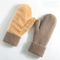 Women'S Winter Outdoor Mittens Thickened Fleece