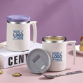 Portable Stainless Steel Mug With Spoon