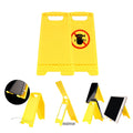 Portable With Mirror Warning Sign Shaped Cell Phone Holder