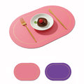 Kitchen Table Faux Leather Two-Color Placemat
