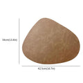Pu Leather Round Placemat Heat Resistant Washable