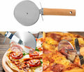 Pizza Cutter With Bamboo Handle
