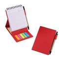Eco Kraft Paper Spiral Notebook W/Sticky Notes & Pens