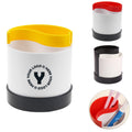 Pen Holder With 2 Compartments Storage Box