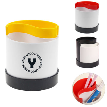 Pen Holder With 2 Compartments Storage Box