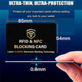 Full color customizable PVC bank RFID Blocking Card