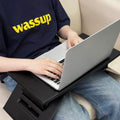 Portable Leather Foldable Laptop Lap Desk Bed Desk