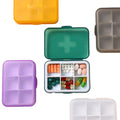 Six Compartment Pill Dispenser Tablet Box