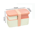 Microwaveable Double Layer Lunch Container Bento Lunch Box