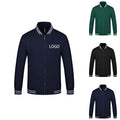 Solid Color Baseball Jacket