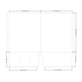 Full Color Letter Size 9" X 12" Presentation Folder -2 Pockets