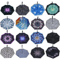 Double Canopy Inverted Reverse Upside Down Umbrellas