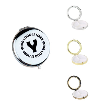 3 Compartment Round Pill Box 2.8 In 7 Cm
