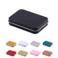 Metal Rectangular Empty Tin Box Mini Portable Box Containers